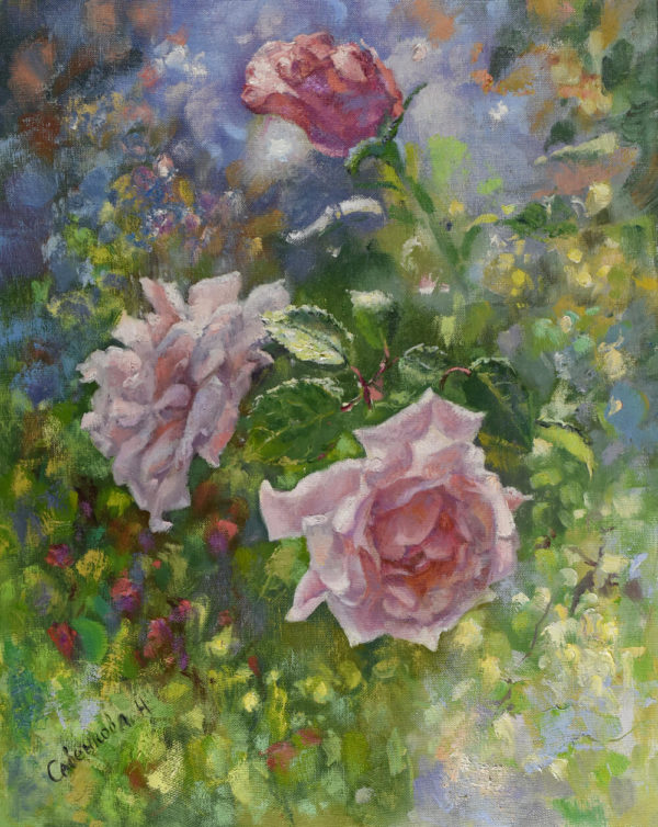 Roses Painting Flower Original Art