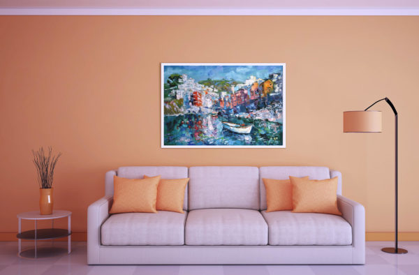 Riomaggiore Cinque Terre Italy Landscape Original Painting