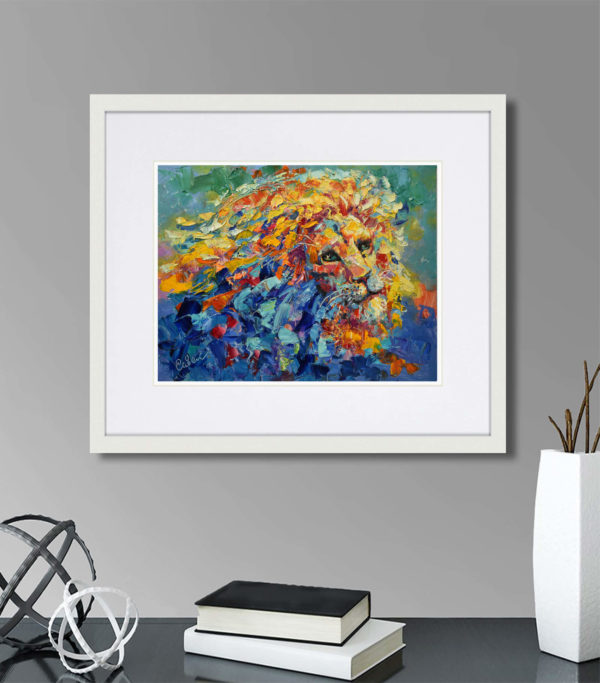 Lion Painting Animal Original Art Oil Artwork