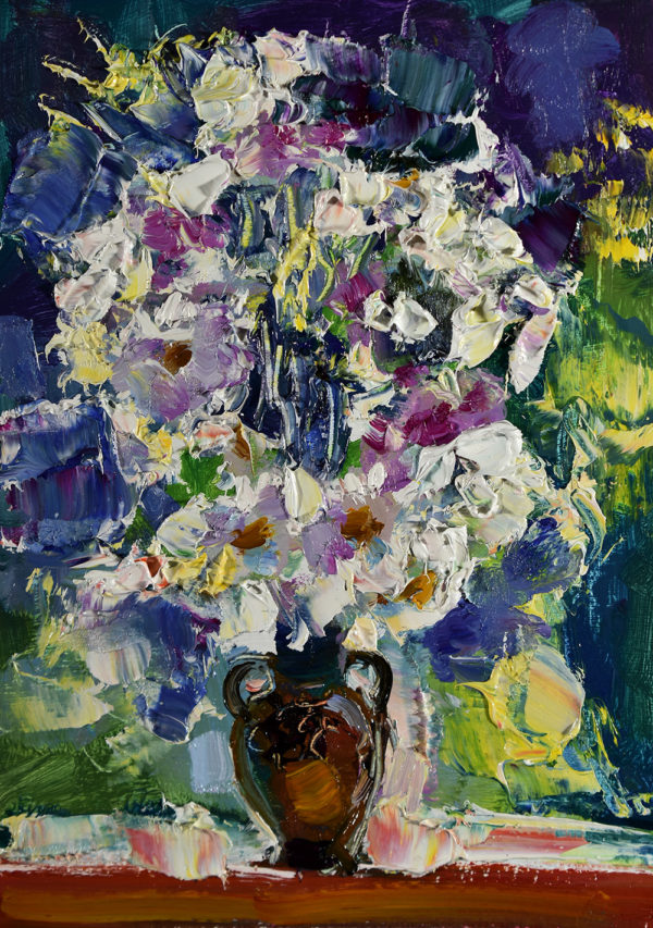 Daisy Painting Flower Original Art Bouquet
