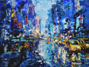 New York Painting Rainy