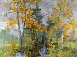 Autumn Painting Nature Landscape Impressionism Artwork Canvas Oil