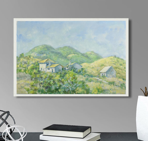 Crimea Painting Landscape Koktebel Holy Mountain Impressionism Artwork